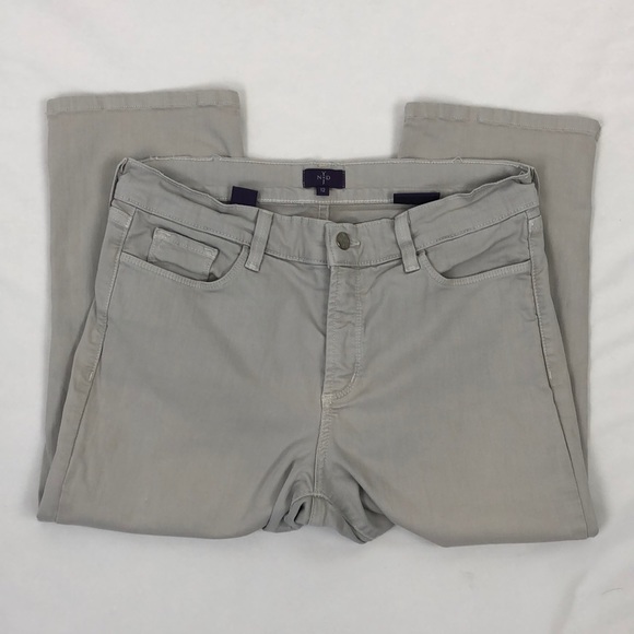 NYDJ Gray Crop Jeans, Size 12 - Picture 2 of 6